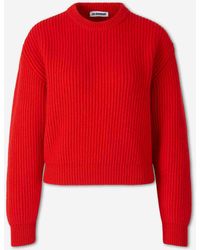 Jil Sander - Cropped Wool Jersey - Lyst