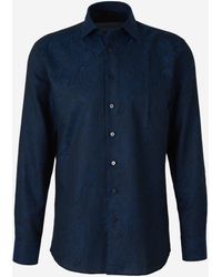 Etro - Cotton Shirt With Paisley Print - Lyst