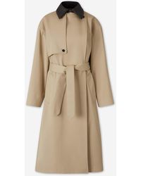 Bottega Veneta - Long Cotton Trench Coat - Lyst