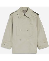 Balenciaga - Cotton Crossover Trench Coat - Lyst