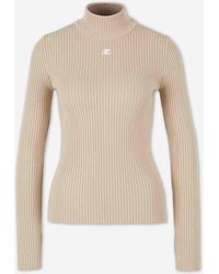 Courreges - Ribbed Jersey Logo - Lyst