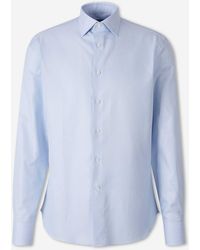Canali - Micro Print Cotton Shirt - Lyst
