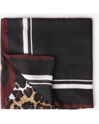 Saint Laurent - Écharpe À Imprimé Léopard - Lyst