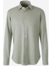 Fray - Plain Cotton Cashmere Shirt - Lyst