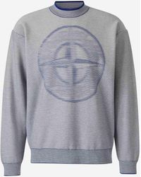 Stone Island - Maglione Lavorato A Maglia Con Bussola - Lyst