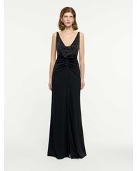 Roland Mouret - Vestido Maxi Satén - Lyst