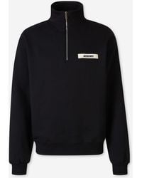 Jacquemus - Grosgrain Zip-Up Sweatshirt - Lyst