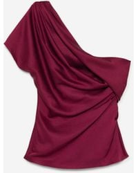 Jonathan Simkhai - Top Drapeado Asimétrico - Lyst