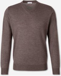 Santa Eulalia - Thin V-Neck Sweater - Lyst
