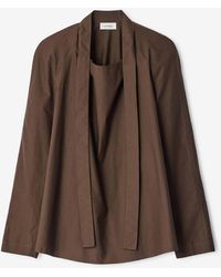 Lemaire - Silk Ascot Blouse - Lyst