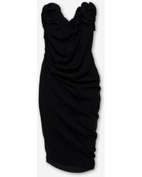 Magda Butrym - Draped Floral Dress - Lyst