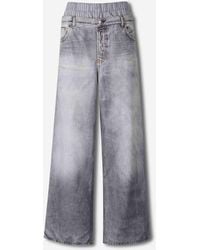 Acne Studios - Pantaloni Stampati Trompe L&#39;Oeil - Lyst