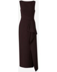 Roland Mouret - Ruffled Midi Dress - Lyst