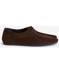 Jil Sander - Suede Lace-Up Loafers - Lyst