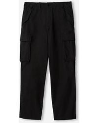 Burberry - Cotton Cargo Trousers - Lyst
