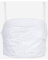 STAUD - Top De Tirantes Con Pliegues - Lyst