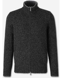 Santa Eulalia - Wool Zip Cardigan - Lyst