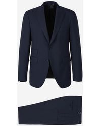 Santa Eulalia - Plain Wool Suit Midnight - Lyst