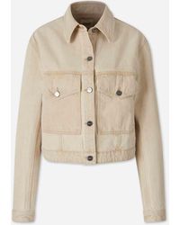 KHAITE - Cotton Denim Jacket - Lyst