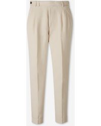 PT Torino - Straight Leg Trousers With Pleats - Lyst