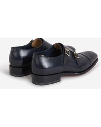 Santoni Zapatos Doble Hebilla - Negro