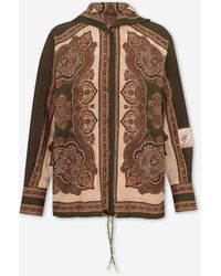 Zimmermann - Printed Blouse With Hood - Lyst