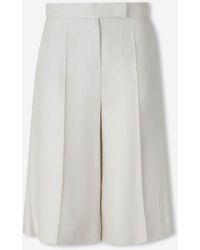 Max Mara - High-Waisted Bermuda Shorts - Lyst