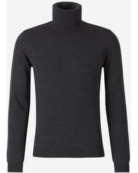 Zanone - Wool Turtleneck Sweater - Lyst