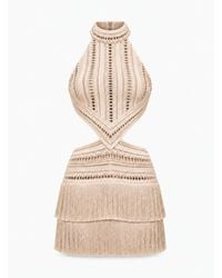 PATBO - Fringe Knit Dress - Lyst