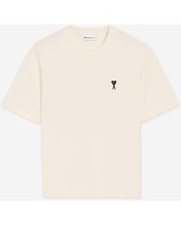 Ami Paris - Cotton Logo T-Shirt - Lyst