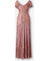 Marmar Halim - Maxi Drapiertes Kleid - Lyst