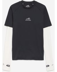 Balenciaga - Layers Logo T-Shirt - Lyst