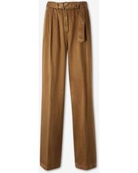 Dries Van Noten - Satin Wide Leg Trousers - Lyst