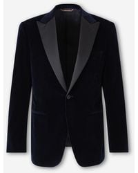 Canali - Blazer Straight Velvet - Lyst