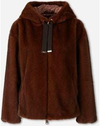 Herno - Hooded Jacket With Fur - Lyst