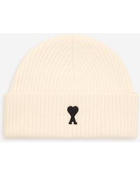 Ami Paris - Cappello Di Lana Con Logo - Lyst