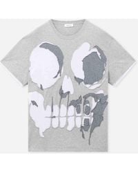 McQueen - Skull Applique T-Shirt - Lyst