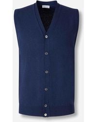 Santa Eulalia - Wool Knit Vest - Lyst