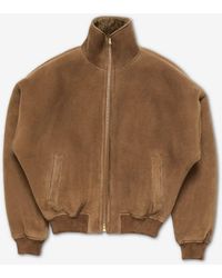 Acne Studios - Shearling Bomber Jacket - Lyst