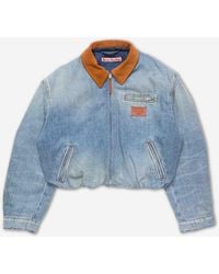 Acne Studios - Denim Bomber Jacket - Lyst