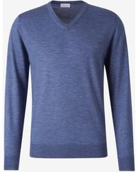 Santa Eulalia - Cashmere V-Neck Sweater - Lyst