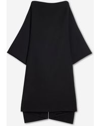 Jil Sander - Silk And Wool Midi Dress - Lyst