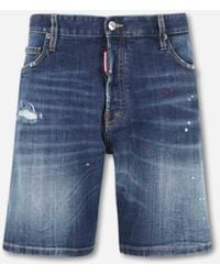 DSquared² - Slim Denim Bermuda Shorts - Lyst
