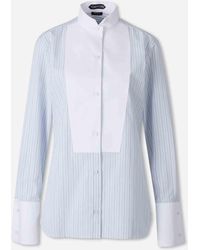 Tom Ford - Camicia Da Smoking A Contrasto - Lyst