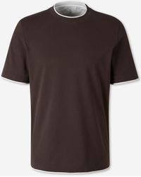 Brunello Cucinelli - Layered Short Sleeve T-Shirt - Lyst