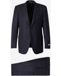 Canali - Plain Wool Suit - Lyst