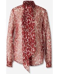 Saint Laurent - Lavalliere Blouse - Lyst