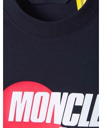 2 Moncler 1952 Logo Cotton T-shirt - Black