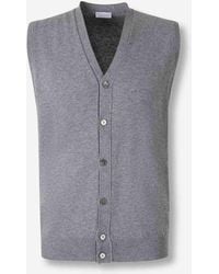 Santa Eulalia - Wool Knit Vest - Lyst