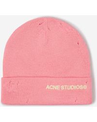 Acne Studios - Berretto Con Logo Indossato - Lyst